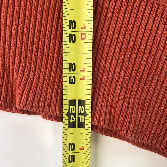 Vince Camuto Women’s Short Sleeve Knit Sweater Orange Relaxed Tag Size Small - Picture 6 of 11